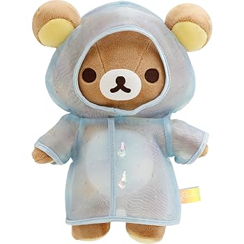 リラックマ そばにいますよ　ぬいぐるみ　雨のち晴れ リラックマ リラックマ そばにいますよぬいぐるみ 雨のち晴れの